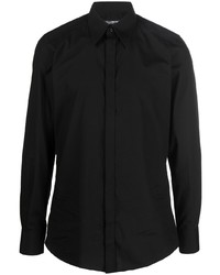 Chemise à manches longues noire Dolce & Gabbana