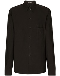 Chemise à manches longues noire Dolce & Gabbana