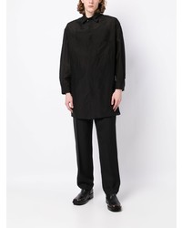 Chemise à manches longues noire Yohji Yamamoto