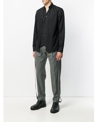 Chemise à manches longues noire Chalayan