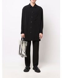 Chemise à manches longues noire Yohji Yamamoto