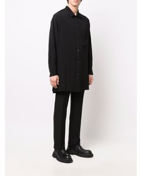 Chemise à manches longues noire Yohji Yamamoto