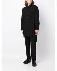 Chemise à manches longues noire Yohji Yamamoto