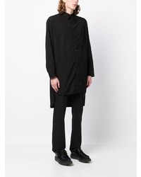 Chemise à manches longues noire Yohji Yamamoto