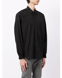 Chemise à manches longues noire Alexander McQueen