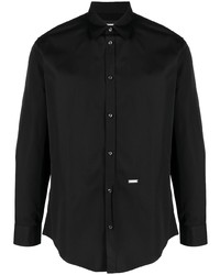 Chemise à manches longues noire DSQUARED2