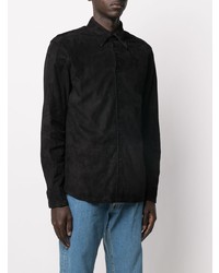 Chemise à manches longues noire Loewe