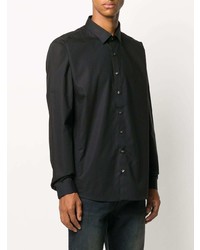 Chemise à manches longues noire Calvin Klein