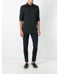 Chemise à manches longues noire