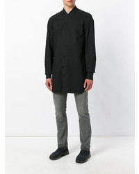 Chemise à manches longues noire Rick Owens