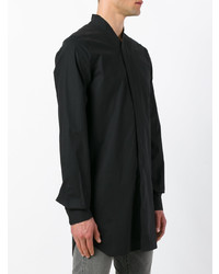 Chemise à manches longues noire Rick Owens