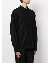 Chemise à manches longues noire Juun.J