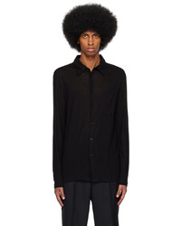 Chemise à manches longues noire Filippa K