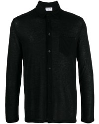 Chemise à manches longues noire Filippa K