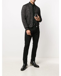 Chemise à manches longues noire Balmain