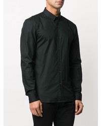 Chemise à manches longues noire Balmain