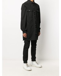 Chemise à manches longues noire Rick Owens DRKSHDW