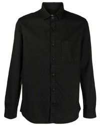 Chemise à manches longues noire Haikure