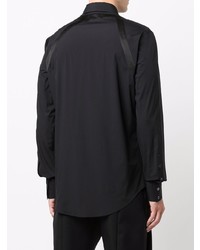 Chemise à manches longues noire Alexander McQueen