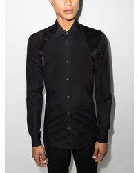 Chemise à manches longues noire Alexander McQueen