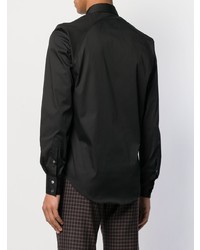 Chemise à manches longues noire Alexander McQueen