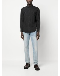 Chemise à manches longues noire Ralph Lauren RRL