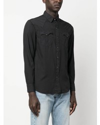 Chemise à manches longues noire Ralph Lauren RRL