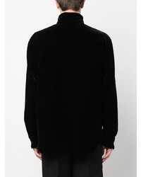 Chemise à manches longues noire Giorgio Armani