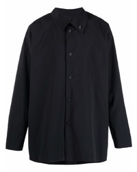 Chemise à manches longues noire Homme Plissé Issey Miyake