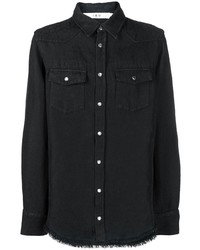 Chemise à manches longues noire IRO