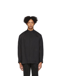 Chemise à manches longues noire Issey Miyake Men