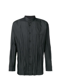 Chemise à manches longues noire Issey Miyake Men