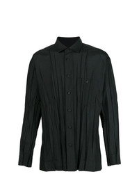 Chemise à manches longues noire Issey Miyake Men