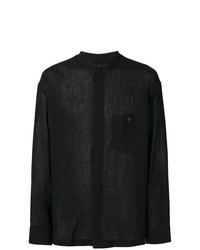 Chemise à manches longues noire Issey Miyake Men