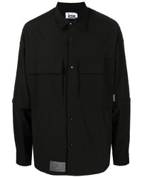 Chemise à manches longues noire Izzue