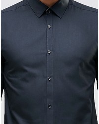 Chemise à manches longues noire Jack and Jones