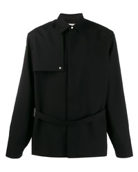 Chemise à manches longues noire Jil Sander