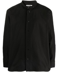 Chemise à manches longues noire Jil Sander