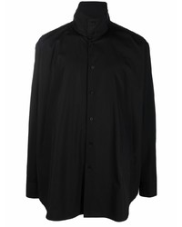 Chemise à manches longues noire Jil Sander