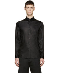 Chemise à manches longues noire Jil Sander