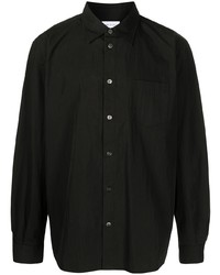 Chemise à manches longues noire John Elliott