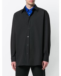 Chemise à manches longues noire Raf Simons