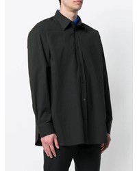 Chemise à manches longues noire Raf Simons