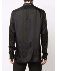 Chemise à manches longues noire Rick Owens