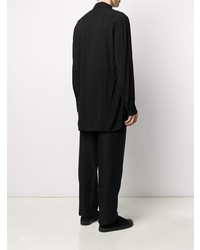 Chemise à manches longues noire Yohji Yamamoto