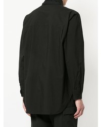 Chemise à manches longues noire Yohji Yamamoto