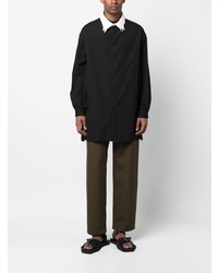 Chemise à manches longues noire Yohji Yamamoto