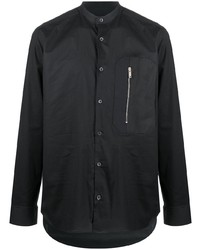 Chemise à manches longues noire Les Hommes