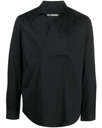 Chemise à manches longues noire Les Hommes