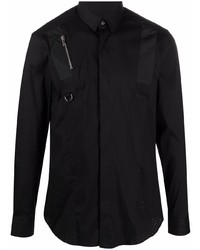 Chemise à manches longues noire Les Hommes